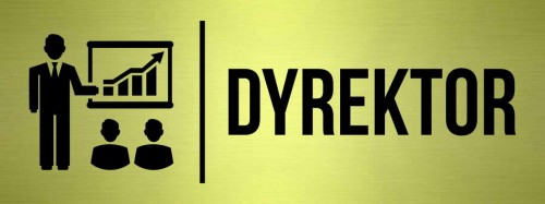 Przejdź do produktu TABLICZKA Na Drzwi DYREKTOR Znak na drzwi Oznaczenie Złota Aluminium Piktogram