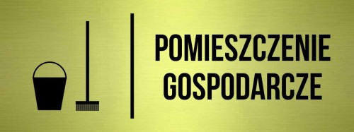 Przejdź do produktu TABLICZKA Na Drzwi Pomieszczenie gospodarcze Znak drzwi Oznaczenie Złota Aluminium