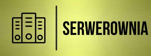 Przejdź do produktu TABLICZKA Na Drzwi Serwerownia Znak na drzwi Oznaczenie Złota Aluminium Piktogram