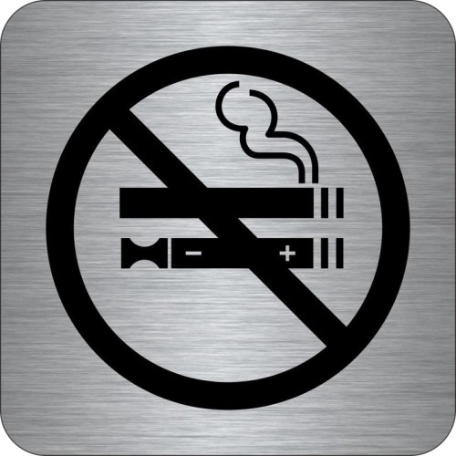 Przejdź do produktu TABLICZKA Na Drzwi Aluminium Piktogram - Zakaz Palenia Tablica, oznaczenie na drzwi