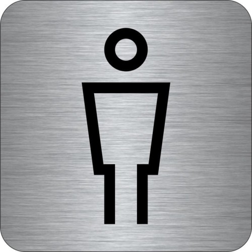 Przejdź do produktu TABLICZKA Na Drzwi Aluminium Piktogram - Toaleta Męska WC