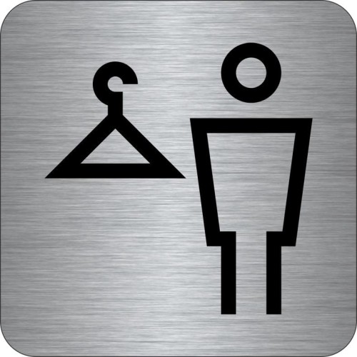 Przejdź do produktu TABLICZKA Na Drzwi Aluminium Piktogram- Szatnia Męska Znak oznaczenie na drzwi