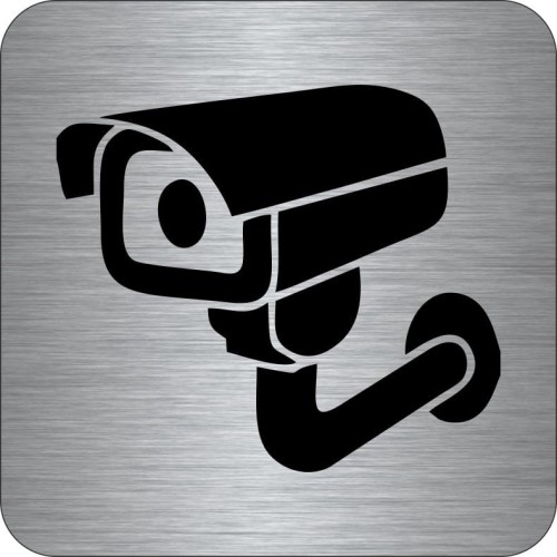 Przejdź do produktu TABLICZKA Na Drzwi Aluminium Piktogram Teren/Obiekt Monitorowany Monitoring na drzwi