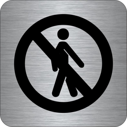 Przejdź do produktu TABLICZKA Na Drzwi Aluminium Piktogram Zakaz Wstępu Wejścia Znak oznaczenie na drzwi