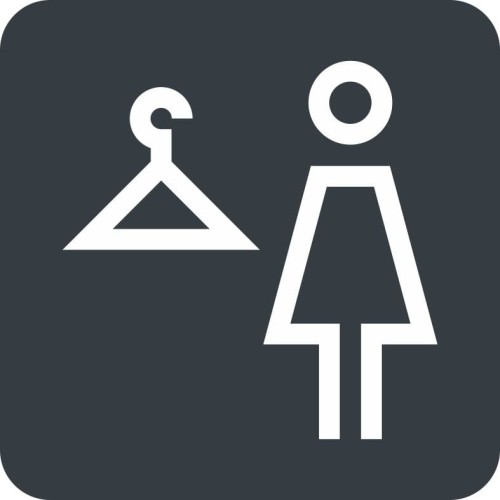 Przejdź do produktu TABLICZKA Na Drzwi Piktogram Szatnia Damska Antracyt Znak Oznaczenie na drzwi