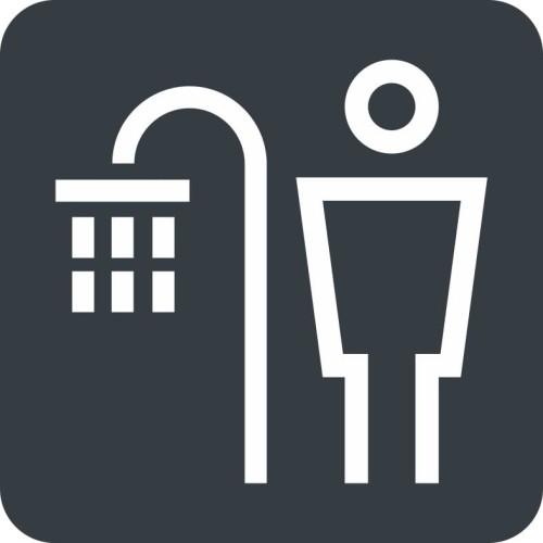 Przejdź do produktu TABLICZKA Na Drzwi Piktogram Prysznic Męski Antracyt Znak Oznaczenie na drzwi