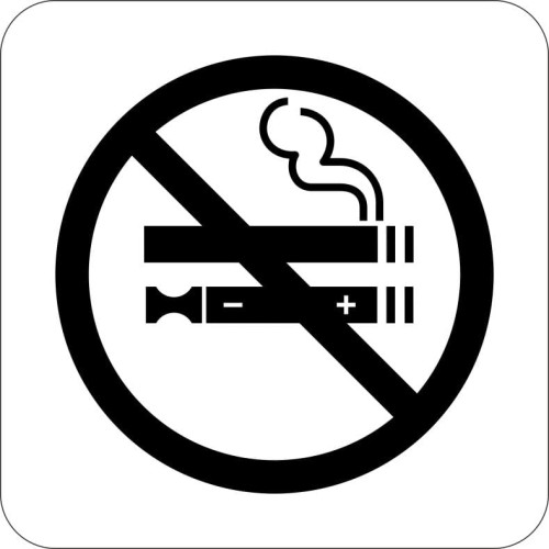 Przejdź do produktu TABLICZKA Aluminium Piktogram Zakaz palenia Biała Znak Oznaczenie na drzwi