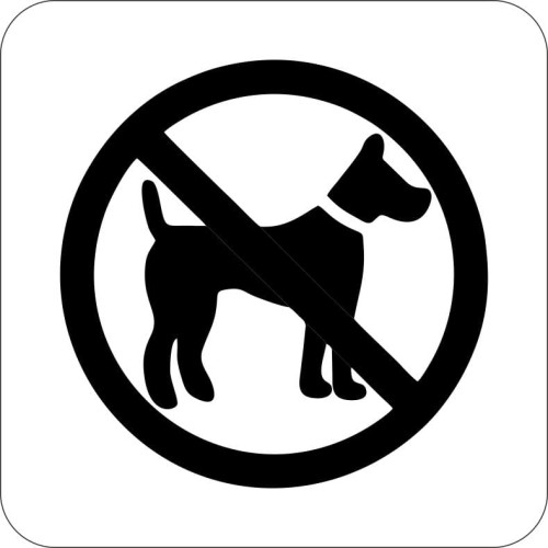 Przejdź do produktu TABLICZKA Na Drzwi Aluminium Piktogram Zakaz wejścia z psem Znak Oznaczenie na drzwi