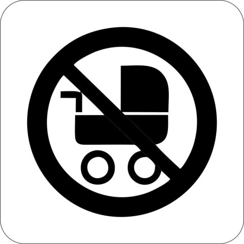 Przejdź do produktu TABLICZKA na Drzwi Aluminium Piktogram- Zakaz wejścia z wózkiem Znak Oznaczenie