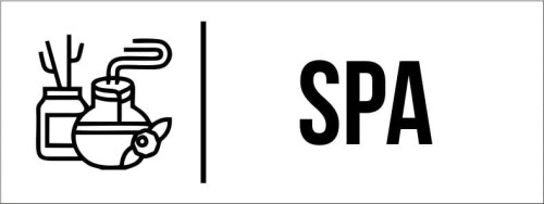 Przejdź do produktu TABLICZKA Na Drzwi Biała SPA Aluminium Piktogram