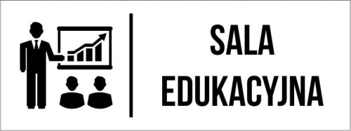 Przejdź do produktu TABLICZKA Na Drzwi Biała Sala edukacyjna Aluminium Piktogram Znak oznaczenie na drzwi