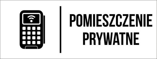 Przejdź do produktu TABLICZKA Na Drzwi Biała Pomieszczenie prywatne Aluminium