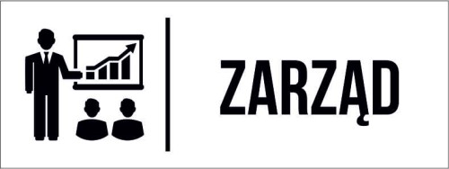 Przejdź do produktu TABLICZKA Biała Zarząd Piktogram Aluminium- Tabliczka na drzwi