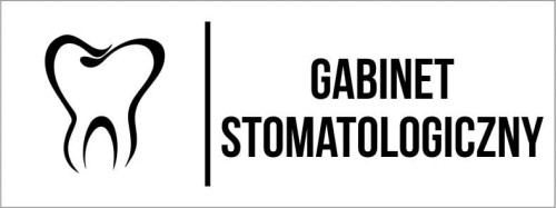 Przejdź do produktu TABLICZKA Biała Na Drzwi Gabinet Stomatologiczny Aluminium Znak oznaczenie na drzwi