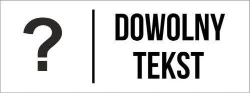 Przejdź do produktu TABLICZKA Aluminium Piktogram - Dowolny Tekst