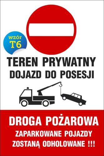 Przejdź do produktu TABLICZKA - ZAKAZ PARKOWANIA 20x30 PCV 5mm