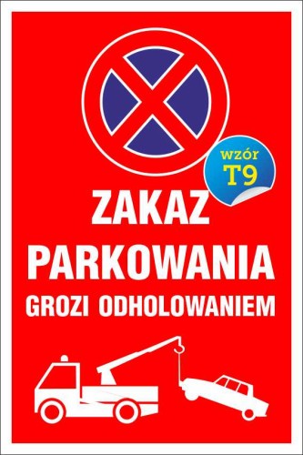 Przejdź do produktu TABLICZKA - ZAKAZ PARKOWANIA 20x30 PCV 5mm