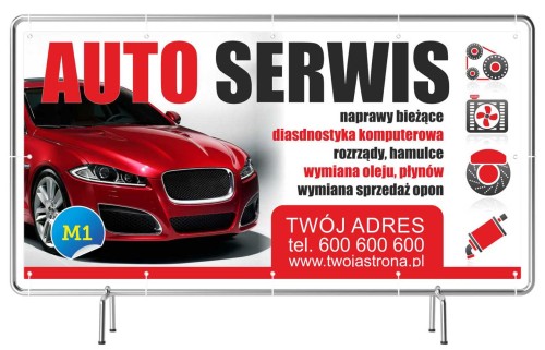 Przejdź do produktu Baner Reklamowy Auto Serwis Auto Naprawa 
