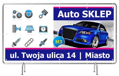 Przejdź do produktu Baner Reklamowy Auto Sklep Motoryzacyjny