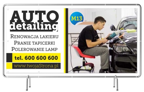Przejdź do produktu Baner Reklamowy Auto Detailing 