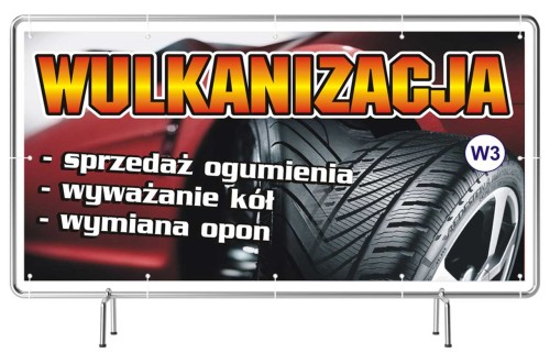 Przejdź do produktu Baner Reklamowy Wulkanizacja Sprzedaż Naprawa Wymiana