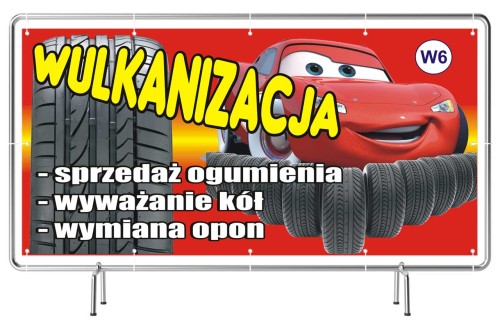 Przejdź do produktu Baner Reklamowy Wulkanizacja Sprzedaż Ogumienia Wymiana Naprawy