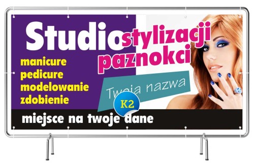 Przejdź do produktu Baner Reklamowy Studio Stylizacji Paznokci Manicure 