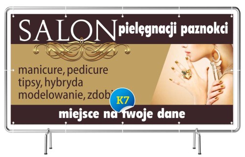 Przejdź do produktu Baner Reklamowy Salon Pielęgnacji Paznokci 