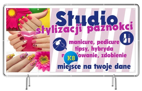 Przejdź do produktu Baner Reklamowy Studio Stylizacji Paznokci Tipsy Hybryda