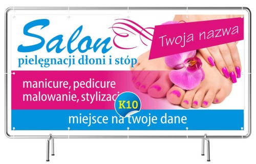 Przejdź do produktu Baner Reklamowy Salon Pielęgnacji Stóp i Dłoni 