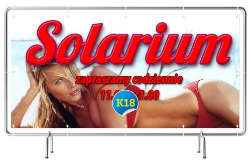 Przejdź do produktu Baner Reklamowy Solarium Zapraszamy Codziennie