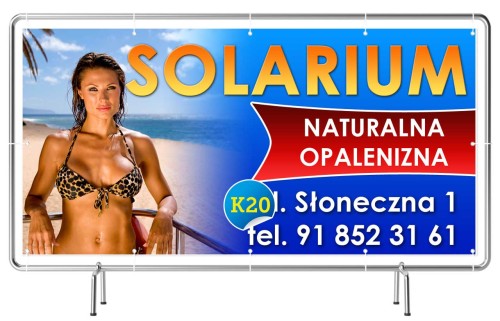 Przejdź do produktu Baner Reklamowy Solarium Naturalna Opalenizna