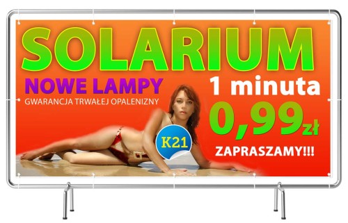 Przejdź do produktu Baner Reklamowy Solarium Nowe Lampy 