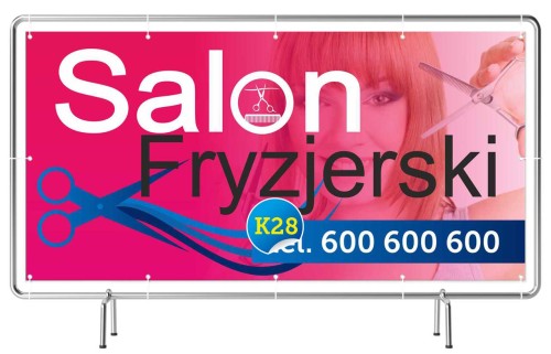 Przejdź do produktu Baner Reklamowy Salon Fryzjerski Fryzjer Studio Fryzjerskie