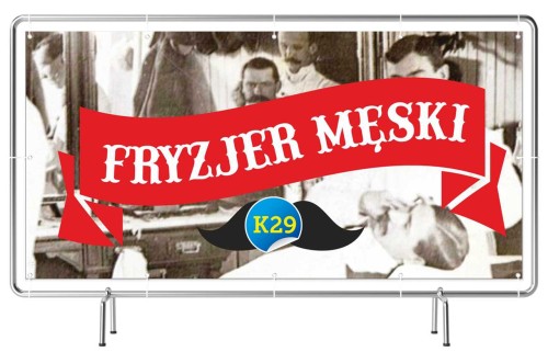Przejdź do produktu Baner Reklamowy Fryzjer Męski 