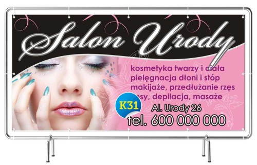 Przejdź do produktu Baner Reklamowy Salon Urody
