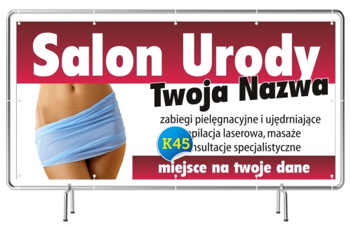 Przejdź do produktu Baner Reklamowy Salon Urody Zabiegi pielęgnacyjne