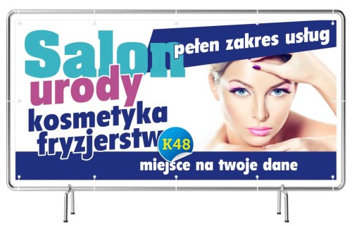 Przejdź do produktu Baner Reklamowy Salon Urody Kosmetyka Fryzjerstwo Pełen Zakres Usług