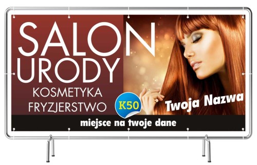 Przejdź do produktu Baner Reklamowy Salon Urody Kosmetyka Fryzjerstwo 