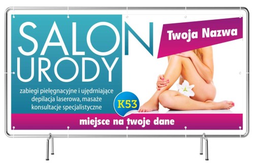 Przejdź do produktu Baner Reklamowy Salon Urody Zabiegi Ujędrniające