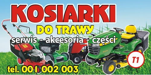 Przejdź do produktu Baner Reklamowy Kosiarki 