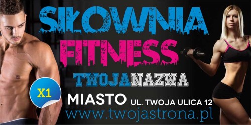 Przejdź do produktu Baner Reklamowy Siłownia Fitness