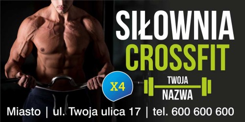 Przejdź do produktu Baner Reklamowy Siłownia Crossfit 