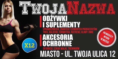 Przejdź do produktu Baner Reklamowy Sklep Suplementy Odżywki Siłownia