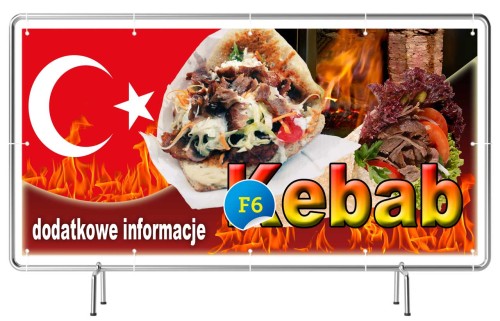 Przejdź do produktu Baner Reklamowy Kebab W Bułce 