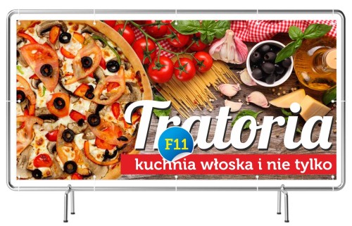 Przejdź do produktu Baner Reklamowy Kuchnia Włoska Tratoria Pizza