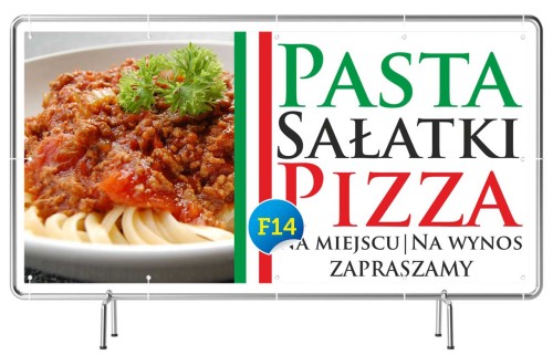 Przejdź do produktu Baner Reklamowy Pasta Pizza Sałatki