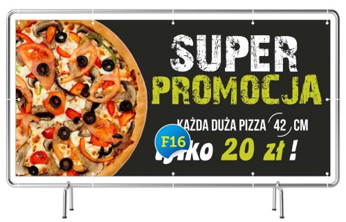 Przejdź do produktu Baner Reklamowy Pizza Super Promocja