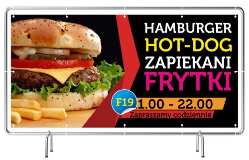 Przejdź do produktu Baner Reklamowy Burger Hot-Dog Zapiekanki