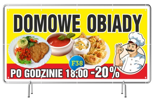 Przejdź do produktu Baner Reklamowy Domowe Obiady 